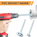 Miniatyrbillede 2 af 5: 2 stk. Pvc Rørboremaskine Sokkelbeskytter, 1,5 tommer, 2 tommer Bits Pvc Rør Fjernelsesværktøjssæt, Knækket Plast Pi