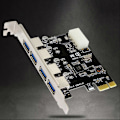 Miniatyrbillede 3 af 5: 4 Port USB 3.0 PCI-E Udvidelseskort PCI Express PCIe USB 3.0 Hub Adapter 4-Port USB3.0 Controller