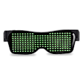 Miniatyrbild 1 av 5: Bluetooth LED Partyglasögon med Anpassade Språk, USB-Laddning, Blinkande Luminous Ögonkläder, Konsert Solglasögon