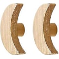 Miniatyrbild 1 av 5: Väggkrokar Barn Trä Väggkrok Väggmonterad Hängare Klädhängare För Väskor Handdukar Och Ytterkläder Skandinavisk Inredning (2-pack)