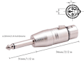 Miniatyrbilde 5 av 5: 5 stk. Ubalansert XLR Hunn til 1/4 Tommers Mono Hannplugg Kabeladapter 6,35 mm Hann til XLR Hunn for Miksere, Mikrofoner