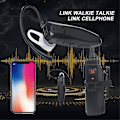 Pikkukuva 2 / 5: Walkie Talkie Langaton Bluetooth PTT Kuulokemikrofoni Handsfree K-liitin Mikrofoni Kuulokemikrofoni Sovitin