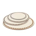 4 st Runda Träbottnar för Virkad Korg Diameter 10cm/15cm/20cm/25cm Cirkulär Träbotten Träkorg Botten
