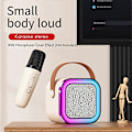 Miniatyrbild 2 av 5: K12 Mikrofon Ljud Allt-I-Ett Trådlös Mikrofon Bluetooth Ljud Hem Universal Sång Familj KTV Mikrofon, A