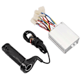 Miniatyrbilde 4 av 5: 24v 500w DC Elektrisk Sykkelmotor Børstet Kontrollerboks Med Børstet Kontroller Lang Linje Sving Styre