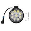 Pikkukuva 1 / 5: 27W Pyöreä Auton 9LED Työvalo Valoisuuteen IP67 Vedenkestävä Universaali Valot