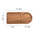 Miniatyrbilde 5 av 5: Kaffebrett Treplate Frokostbrett For Servering Mat Hotellvare Kaffeutstyr Teutstyr Dekor Bord D
