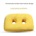 Miniatyrbilde 2 av 5: Memory Foam Sittebenspute med to hull for rumpe, korsrygg, hamstrings, hofter, Ischial Tuberosity Coccyx-pute for halebeinsmerter, Blå,-