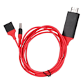 Miniatyrbild 1 av 5: Mobiltelefon till TV 1080P Universal HDMI HDTV för AV Adapterkabel för Mobiltelefon Surfplatta