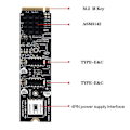 Miniatyrbillede 4 af 5: Nvme til 2-port USB3 10G Udvidelseskort Adapter Asm3142 Høj ydeevne