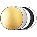 Miniatyrbild 1 av 5: 5-i-1 Ljusreflektor (60cm) Reflektor Fotografi Bärbar Vikbar För Kamera Reflektor Studio Ljus Diffusor