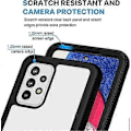 Miniatyrbillede 3 af 5: SBSG Samsung A52 Cover, Samsung A52s 5G Cover 360 Graders Fuldkrops Stødsikkert Cover med Indbygget Skærmbeskytter Klar Bumper Beskyttelses Cover Telefon Cover til