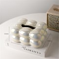 Miniatyrbillede 5 af 5: Boble Design Papirserviet Beholder Papir Dispenser Til Badeværelse Spisebord Stilfuld Serviet Organizer Dekorativ Serviet, B