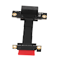 Pikkukuva 2 / 5: PCIe X1 Nouseutinkaapeli Kaksois 90 Asteen Oikea Kulma PCIe 3.0 X1 - X1 Jatkokaapeli 8gbps Pci Express