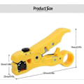 Miniatyrbillede 2 af 4: Universal Kabelstripper - Afisoleringsværktøj til Koaksial- og Cat5/6 UTP-kabel