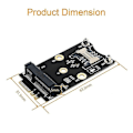 Miniatyrbillede 4 af 5: M.2 Wifi Adapter Mini Pcie Trådløst Netværkskort Til M2 Ngff Key A+e Wifi Kort Raiser Med Slot