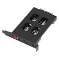 Pikkukuva 2 / 5: SATA HDD -kelkka ruostumatonta terästä, älykäs suunnittelu, tukee SATA SSD 6 Gbps suurta nopeutta 2.5 PCI -kiintolevykotelo YEMMA
