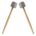 Miniatyrbilde 4 av 5: 4 stk Trommestikker Mallet Stikker Skumhode Trommestikker for Marsjband Perkusjon