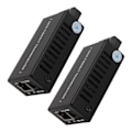 Miniatyrbilde 4 av 5: 1 Par Gigabit Mini SFP Media Converter Enkelt Fiber Single Mode SFP og RJ45 SC Port 3km Fiber Optisk Transceiver Mottaker EU Plugg YEMMA