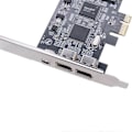 Miniatyrbillede 2 af 5: PCI-E 1X IEEE 1394A 4 Port(3+1) Firewire Kort Adapter 1394 a PCIe med 6 Pin til 4 Pin IEEE 1394 Kabel
