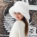 Miniatyrbillede 2 af 5: Faux Fur Dame Vinter Spand Hat Varm Beskyttelse Mod Kold Fiskerhue Moderigtig Vinterhat Til Kvinder Vinterhue-a