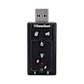 Pikkukuva 4 / 5: Nworld Kannettava 3,5 mm Äänikortti Ulkoinen Usb 2.0 7.1 Kanavainen 3D Audio Mini Adapteri Kuuloke Mikrofoni Liitäntä PC Usb Äänikortille