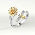 Miniatyrbillede 5 af 5: Solsikke fidget ring