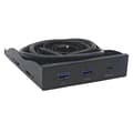 Miniatyrbillede 1 af 5: 3,5 tommer Desktop Floppy Bay Frontpanel med 2 X USB 3.0 Type-A
