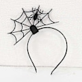 Miniatyrbillede 3 af 4: Halloween Edderkoppespind Edderkop Halloween Party Hovedbeklædning (sort edderkop) Yi Banmo