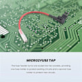 Miniatyrbillede 5 af 5: 4 stk. 12V-24V Add-A-Circuit Micro2 sikringsholder, Piggy Back bladsikringsholder med ledningsnet