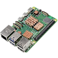 Miniatyrbillede 4 af 5: Køleplade til Raspberry Pi5 Kobber Termisk Køleplade Chip Termisk Køleplade med Klæbende Bagside CPU Hukommelsesslot Køleplade