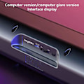 Miniatyrbillede 5 af 5: Farverig Lyd Subwoofer Høj Effekt Hjemmevideo Desktop Trådløs Stribe Lang Dobbelt Højttaler Sound Bar TV Karaoke Lyd
