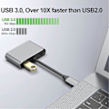 Miniatyrbillede 5 af 5: 4-i-1 Type-C Hub 4K VGA 1080P Dobbelt Skærmvisning PD USB 3.0 USB-C Dockingstation