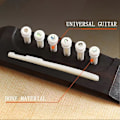 Miniatyrbilde 3 av 5: 6-strengers akustisk gitarsett med rosentrebro, sadelpinner, brotre og mutter