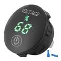 DC 12V?24V LED Voltmeter med En-Touch-Sensor Svart Hus Universell för Bil Lastbil Motorcykel Båt ATV Husvagn Traktor