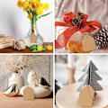 Miniatyrbilde 3 av 5: 500 stk. prislapper med snor, brune gaveposeetiketter i kraftpapir, merkelapper med snor, 3,5 x 4,5 cm
