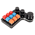 Miniatyrbillede 2 af 5: 9 Taster Programmerbart Tastatur 3 Knapper Enhånds USB Mini Macro Mekanisk Gaming Tastatur til Kontor