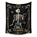 Miniatyrbilde 1 av 4: Wekity Skalle Tarot Veggteppe Estetisk Kunst Hjem Bakgrunn Stoff Ornament Gave Bassengteppe Stue Soverom Ornament (EMPRESS, 51 X 59 tommer)