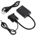 VGA till HD Multimedia Interface Adapterkabel med o-kabel 1080P VGA-omvandlare