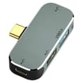 Miniatyrbillede 1 af 5: PC Computer Type-C Udvidelseshub 3.55mm Jack PD100W USB3.0/USB2.0/USB3.1 -Kompatibel USB Extender Y