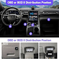 Miniatyrbillede 2 af 5: OBD2 OBD Strømkabel til Dash Kamera, OBD til Type-C USB OBDII Adapter Hardwire Opladerkabel, 12-36