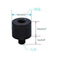 Miniatyrbilde 3 av 3: 2x DSLR Kameraskruer 1/4 Til M4 M5 M6 M8 M10 M12 Konverteringsskrue For Projektor