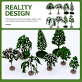 Miniatyrbild 4 av 4: 8 st Realistisk Trädmodell Mikrolandskapslayout Modell Konstgjord Miniatyr Trädmodellering Rekvisita