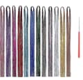Glitter Hår Tinsel Extensions, 12 Farger Fargede Hår Extensions, 120cm