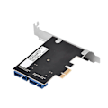 Pikkukuva 5 / 5: PCIE PCIExpress sisäiseen 2 portin 19-nastainen USB 3.0 -laajennuskortti matalalla profiililla YEMMA