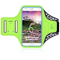 Miniatyrbild 1 av 4: Vattentät Armbandsfodral för Telefoner Under 6 tum Justerbar Axelrem Lämplig för Löpning, Cykling, Vandring Grön