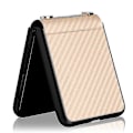 Miniatyrbilde 1 av 5: Galaxy Z Flip 3 Deksel med Kjede, Kortspor med Sammenleggbart Beskyttelsesdeksel, PU Lær+PC Avtakbar 1,4m Skulderstropp, Z Flip3 Mote Skolesekk