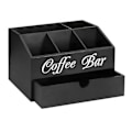 Miniatyrbild 1 av 2: Kaffeburk & Tehållare Korg Trä Kaffeburk Rustik Kaffebar Dekoration Kaffebitar Organizer