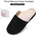Miniatyrbillede 4 af 5: Hjemmesko Herre Dame Vinter Hjemmesko Memory Foam Plys Varme Hjemmesko Skridsikre
