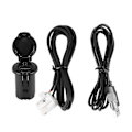 Miniatyrbild 1 av 5: WJTG Bilstereo Hane USB AUX Kabelset för 206 207 307 407 408 508 607 för C3 C4 C5 C6 för RD43 RD45J